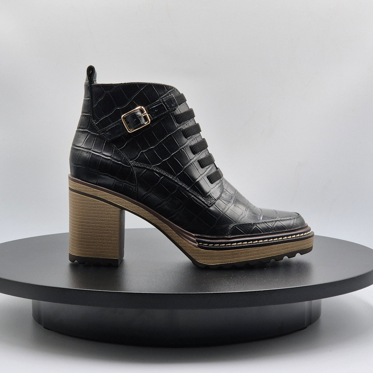 CHAUSSURE CUIR À FERMETURE ÉCLAIR PAR EMILIE KARSTON POUR FEMME